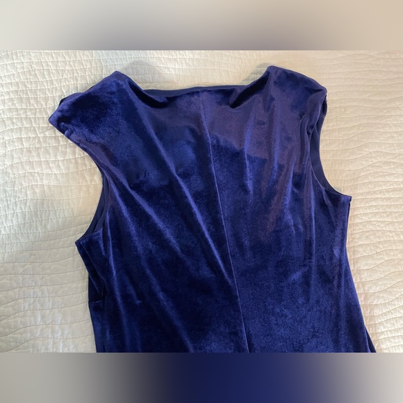 Blue Floor length Split Leg Dress - Picture 8 of 8